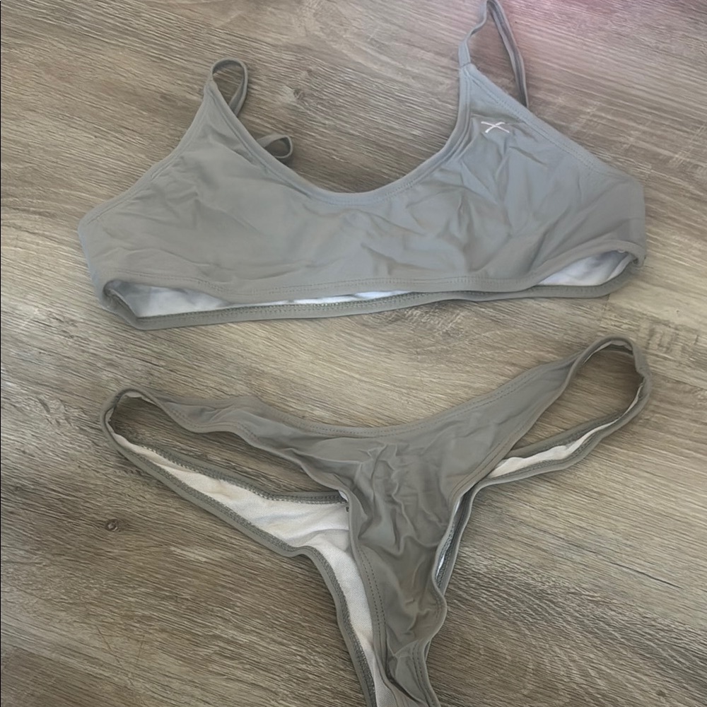 Gray Women's Swim Set
